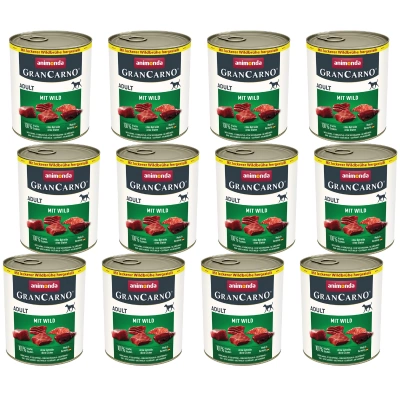 ANIMONDA GranCarno Adult Dog Geschmack: Wild 12x800g