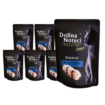 Dolina Noteci Premium Junior Kabeljau Gericht mit Sardine 10x85g