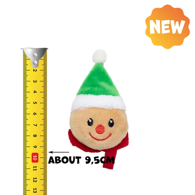 UNIQ PETS Plüschtier für Katzen, Lebkuchenmann-Kopf mit Katzenminze, 7 x 6 cm