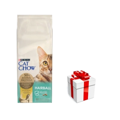 Purina Cat Chow Special Care Hairball Control 15kg + eine Überraschung für die Katze