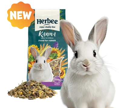 HERBEE Futter für Kaninchen 500g