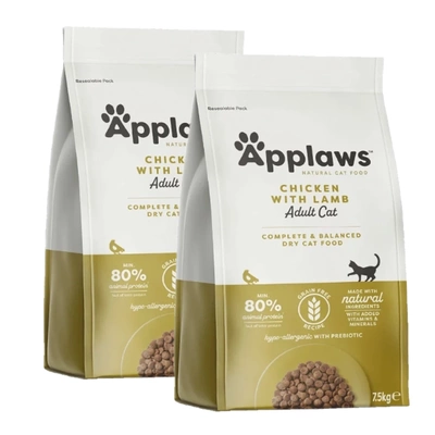 APPLAWS Complete Dry Adult Chicken With Lamb 2x7.5kg