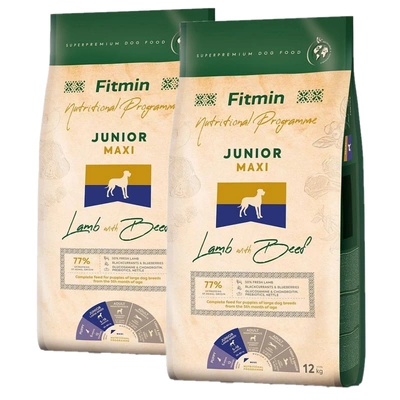 FITMIN Maxi Junior Lamm&Rind 2x12kg