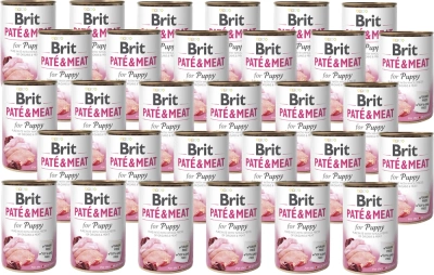 Brit Pate & Meat Puppy Huhn und Truthahn 30x400g