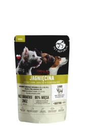 PetRepublic fein gehackte Stücke in einer delikaten Sauce - Lammfleisch 100g für Hunde