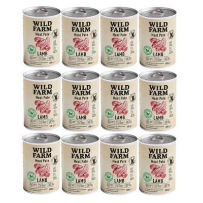 Wild Farm Pastete Lamm 12x400g glutenfreies Hundefutter