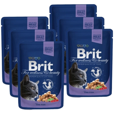 Brit Premium Cat Adult Kabeljau 6x100g