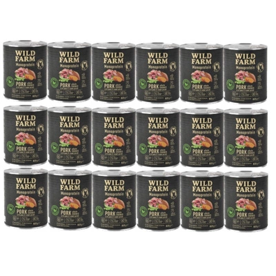WILD FARM Monoprotein Schwein 18x800g hypoallergenes Hundefutter