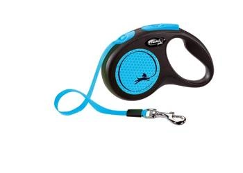 Flexi Leash Classic M Tape 5m bis zu 25kg Neon Blau