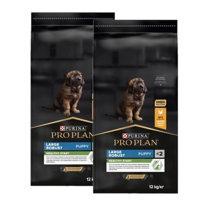PRO PLAN Healthy Start Large Robust Welpenfutter, reich an Huhn, 2x12 kg