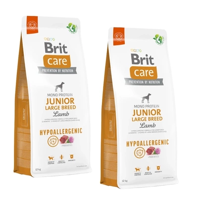 BRIT CARE Hund Hypoallergen Junior Große Rassen Lamm 2x12kg