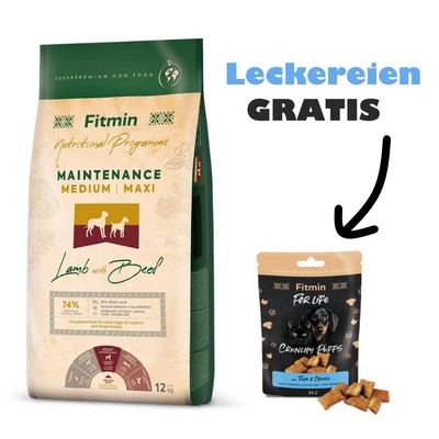 FITMIN Medium Maxi Maintenance Lamm&Fleisch 12kg