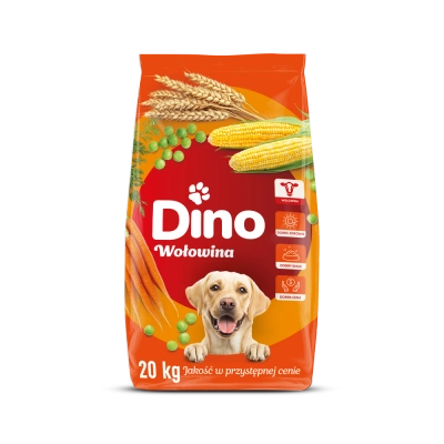DINO Trockenfutter für Hunde mit Rindfleisch 20 kg
