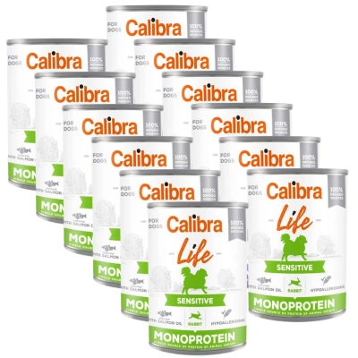 CALIBRA Dog Life Sensitive Kaninchen 12x400G