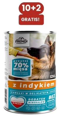 Frendi-Stücke in Putenfleisch-Feinkostsauce 10x1250g + 2x1250g GRATIS!