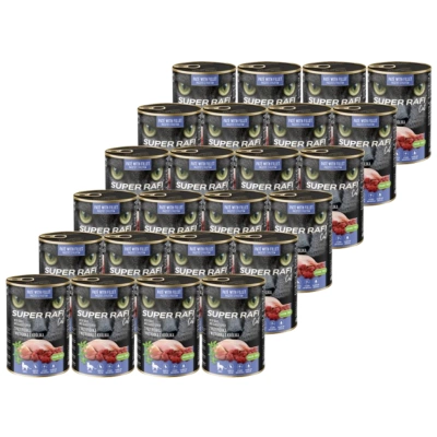 DOLINA NOTECI Super Rafi Katzenfleisch P&F mit Wachtel- und Kaninchenleber 24x400g