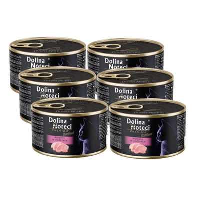 Dolina Noteci Premium für Katzen reich an Truthahn 6x185g