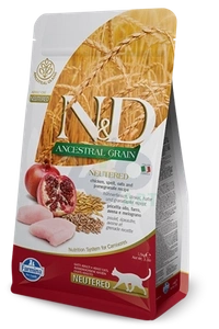 Farmina N&D Ancestral Grain Feline Neutered Chicken&Pomegranate 5kg