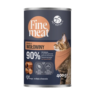 PetRepublic Fine Meat Rindfleischschale 400g für Katzen