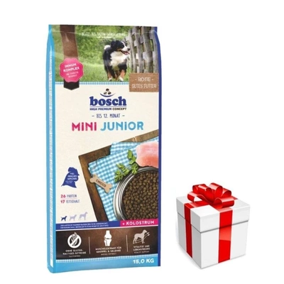 BOSCH Mini Junior Geflügel 15kg + Überraschung für den Hund