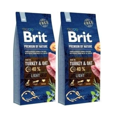 Brit Premium By Nature Light mit Pute & Hafer 2x15kg
