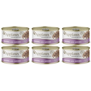 APPLAWS Mackerel With Sardine In Broth Tin 6x70g