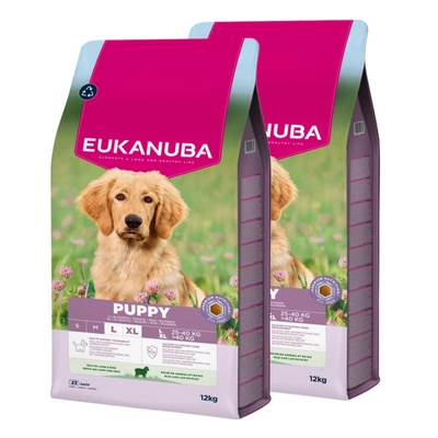 EUKANUBA Puppy Junior Lamm & Reis für große Rassen, 2x12 kg