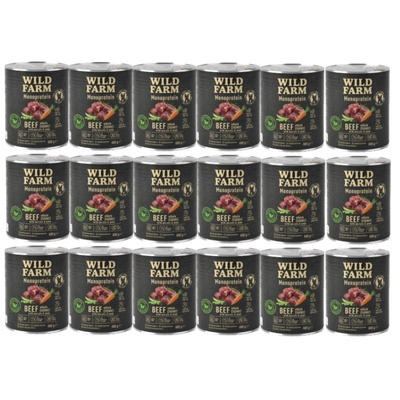 WILD FARM Monoprotein Beef 18x800 g hypoallergenes Hundefutter