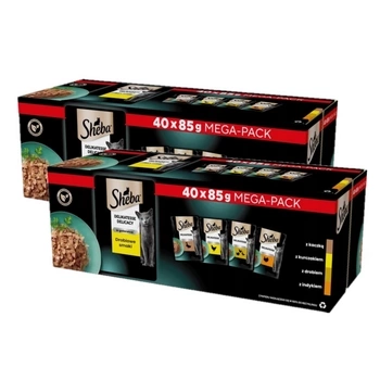 Sheba Delikatesse Geflügelgeschmack in Gelee – Nassfutter für Katzen, 80 x 85 g