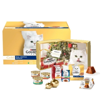 Purina Gourmet Gold Katzenfutter-Mousse 48 x 85 g + Purina® Gourmet™ Adventskalender GRATIS