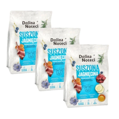 DOLINA NOTECI Premium Lamm - Trockenfutter für Hunde 3x3 kg