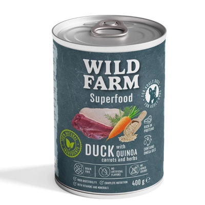 Wild Farm Superfood Ente 400g getreidefreies Hundefutter