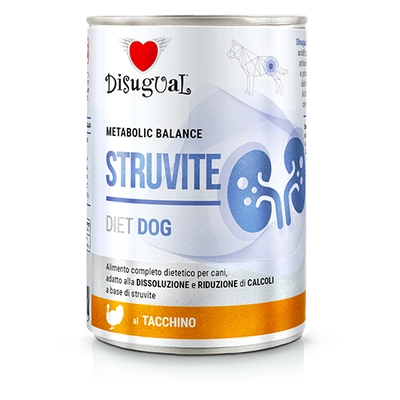 Disgual Veterinary Nassfutter für Hunde STRUVITE Truthahn (ausgewachsen) 400g