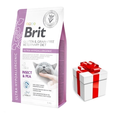 Brit GF Veterinary Diets Cat Gluten & Grain Free Ultra-Hypoallergenic 5kg + Überraschung für die Katze GRATIS!