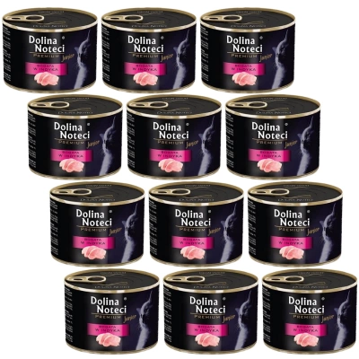 Dolina Noteci Premium Junior Für Katzen - reich an Pute 12x185g