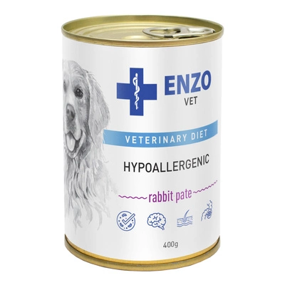 ENZO VET Hypoallergenic hypoallergene Diät mit Kaninchen für Hunde 400g
