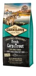 Carnilove Frische Karpfenforelle Adult 12kg + Überraschung für den Hund