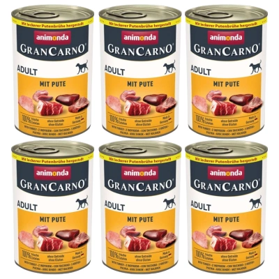 ANIMONDA GranCarno Adult Dog Geschmack: Truthahn 6x400g