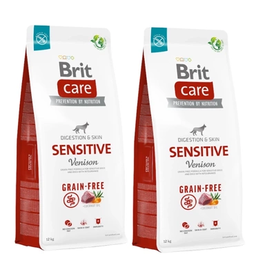 BRIT CARE Getreidefrei Sensitive Wildfleisch 2x12kg -3% Rabatt auf das Set