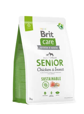 BRIT CARE Dog Sustainable Senior Huhn & Insekten 3kg