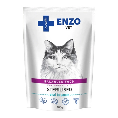 ENZO VET Sterilisiert mit Kalbfleisch in Sauce 100g