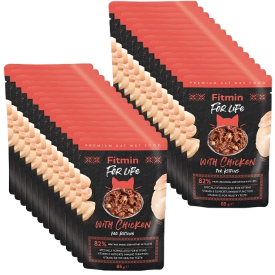 Fitmin Cat For Life Kätzchen Huhn 28x85g