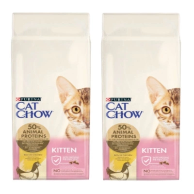 PURINA Cat Chow Kätzchenfutter reich an Huhn 2x15kg