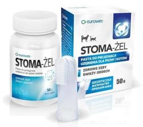 EUROWET Stoma Gel + Zahnbürste Hund/Katze 50g
