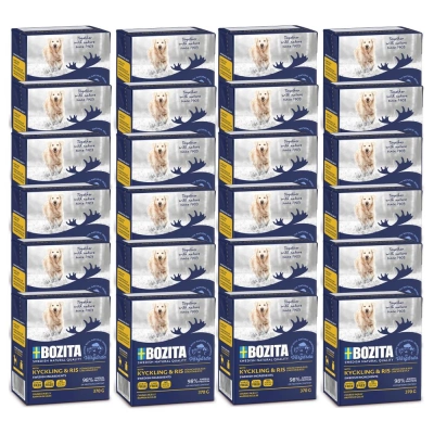 BOZITA Dog Huhn und Reis in Götterspeise 24x370g