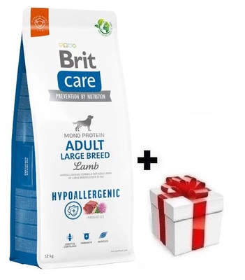 BRIT CARE Hund Hypoallergen Adult Große Rassen Lamm 12kg + Überraschung für den Hund