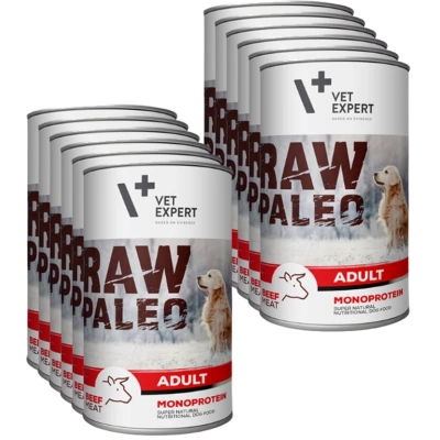 VETEXPERT Raw Paleo Adult Beef 12x400g