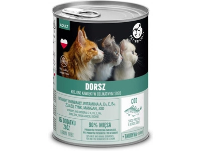 PetRepublic Brocken in Sauce mit Kabeljau 400g für Katzen