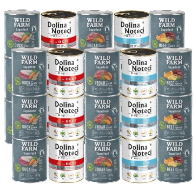 Dolina Noteci PREMIUM + WILD FARM Superfood Geschmacksmischung 30x800g