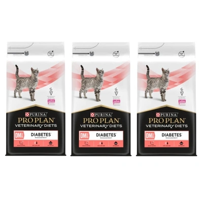 PURINA Pro Plan Veterinärdiät DM Diabetes Management Katze 3x5kg
